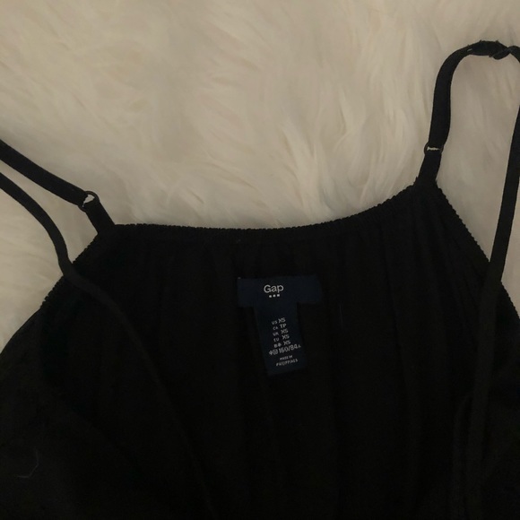 Gap Black tank style shorts romper - Picture 3 of 4